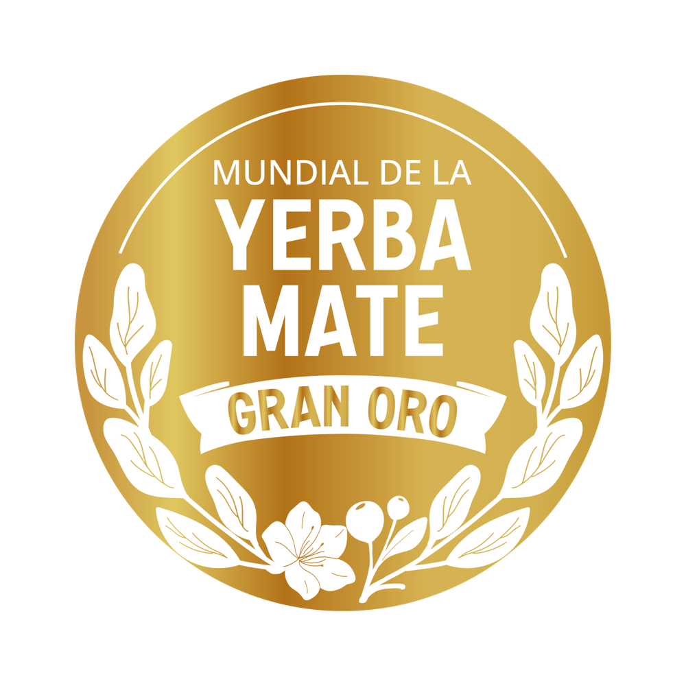 Insignia del Gran Oro obtenido por Uruguaí Premium en el Mundial de la Yerba Mate